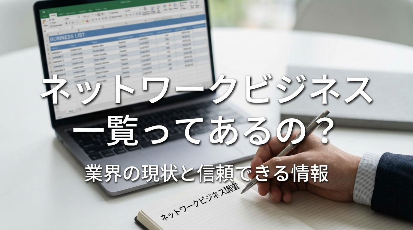 ネットワークビジネス 一覧ってあるの？