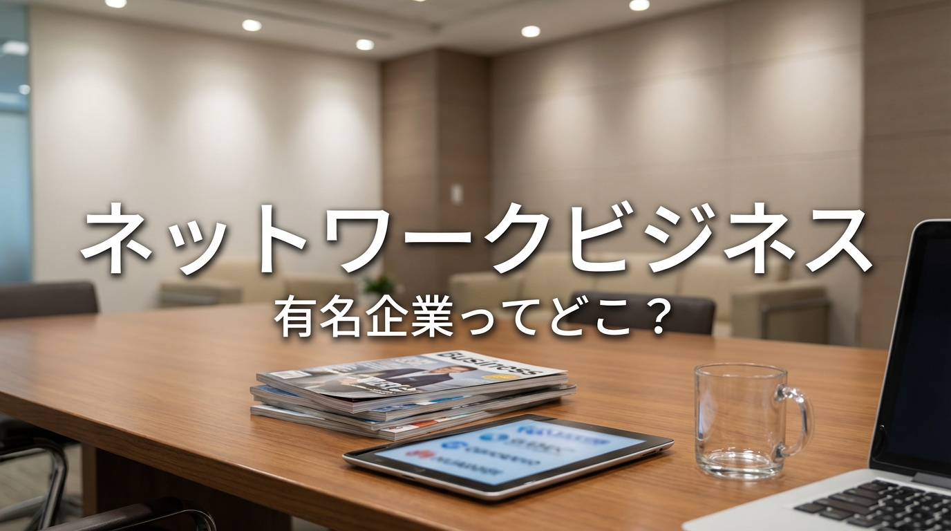 ネットワークビジネス 有名企業ってどこ？