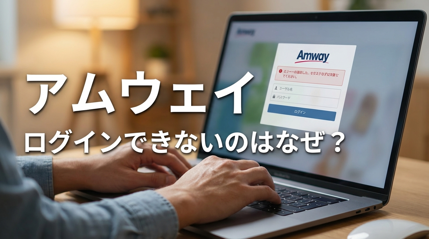 アムウェイ ログインできないのはなぜ？