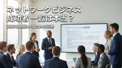ネットワークビジネス 成功者 一覧は本当？