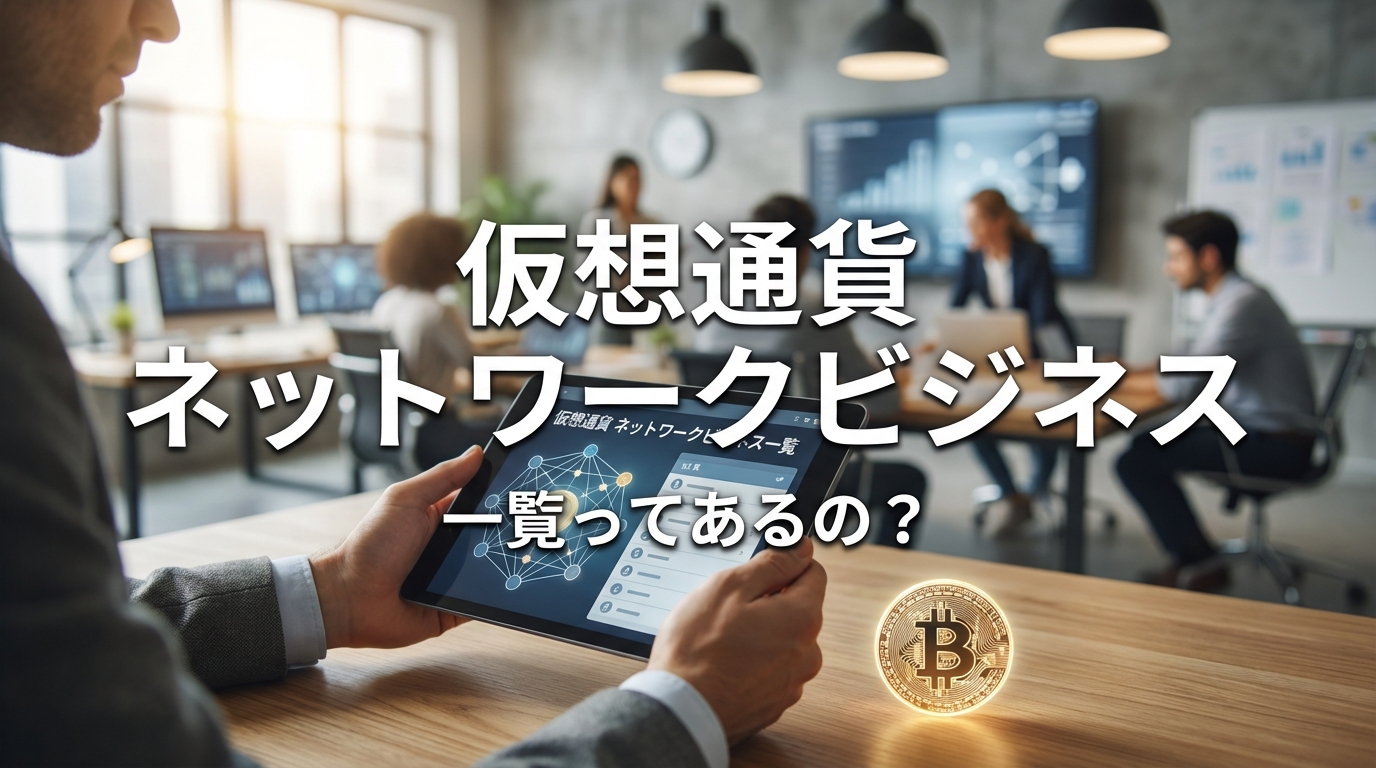 仮想通貨 ネットワークビジネス 一覧ってあるの?