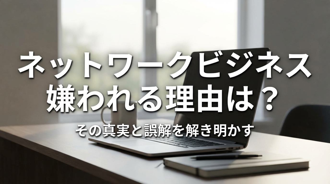 ネットワークビジネス 嫌われる理由は？