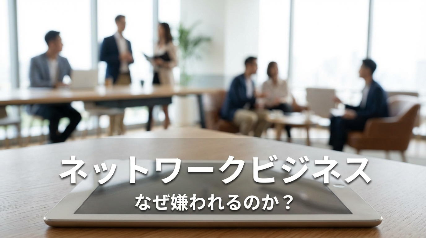 ネットワークビジネス なぜ嫌われるのか？