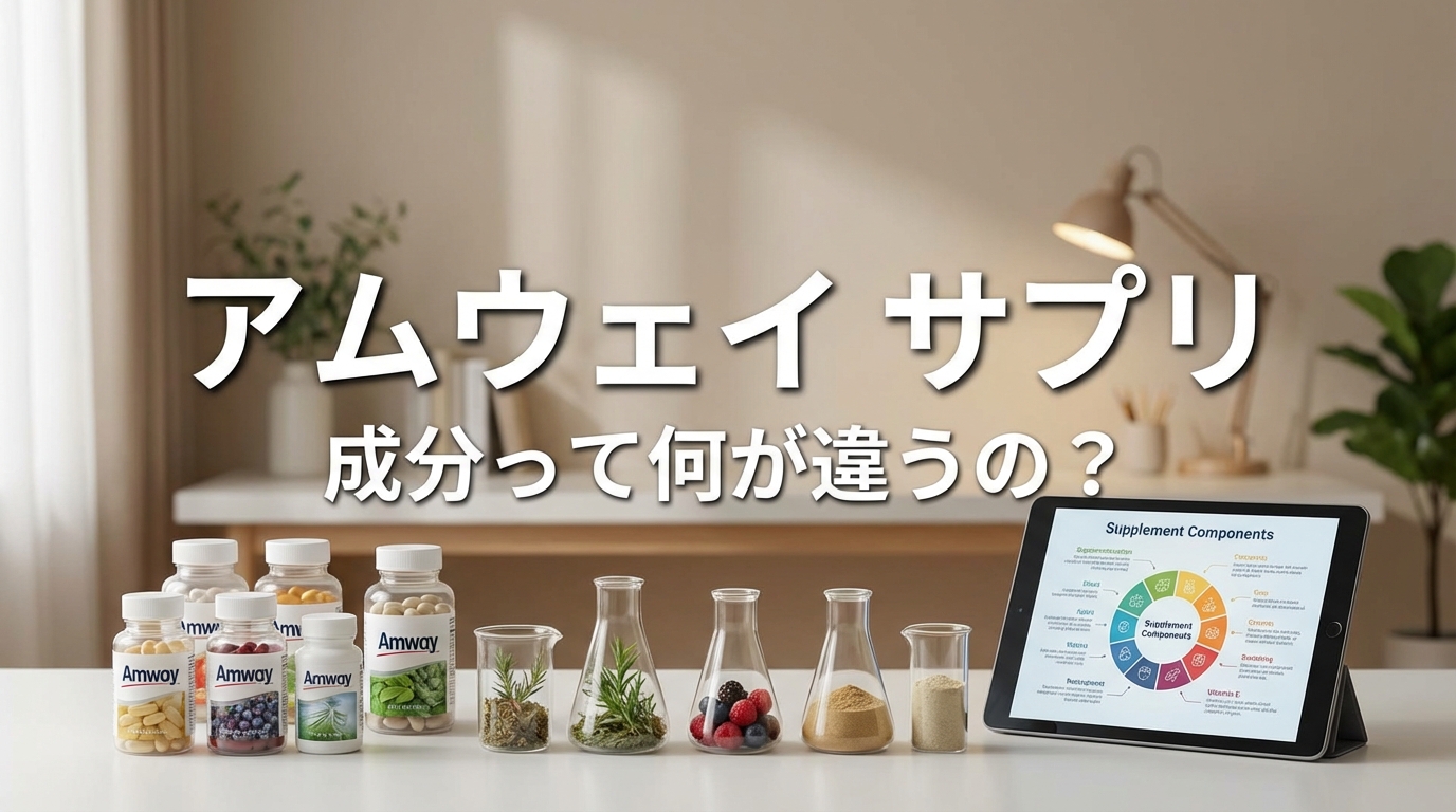 アムウェイ サプリ 成分って何が違うの?