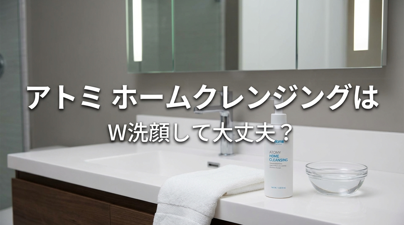 アトミ ホームクレンジングはW洗顔して大丈夫?