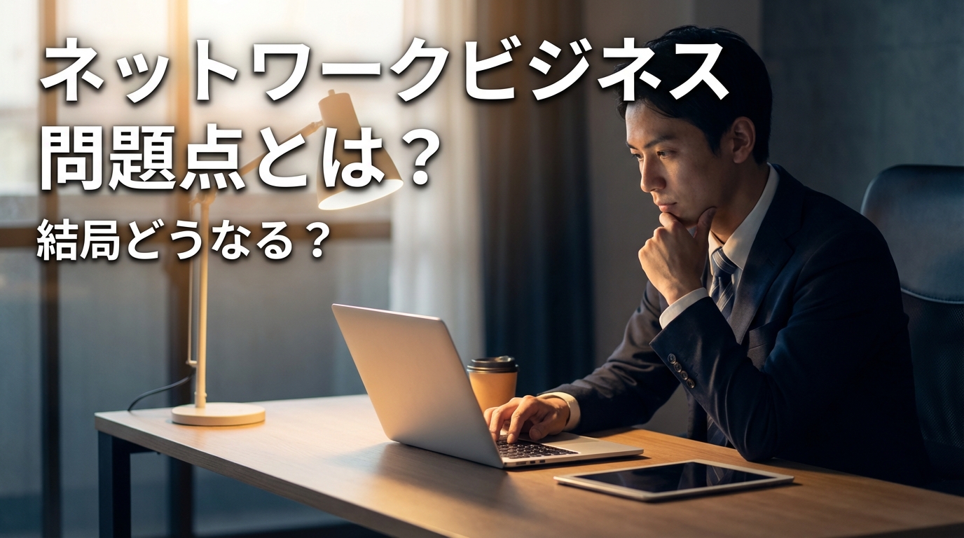 ネットワークビジネス 問題点とは?結局どうなる?