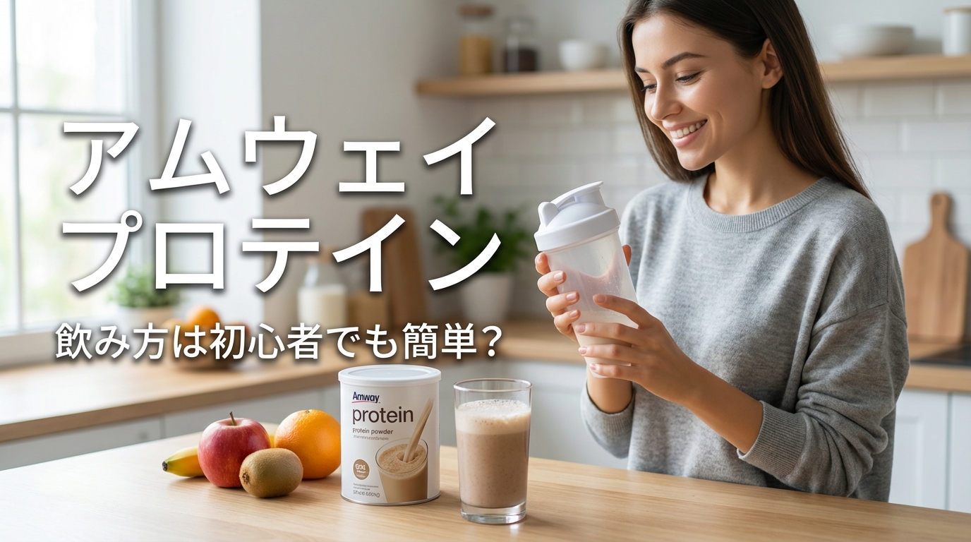 アムウェイ プロテイン 飲み方は初心者でも簡単?
