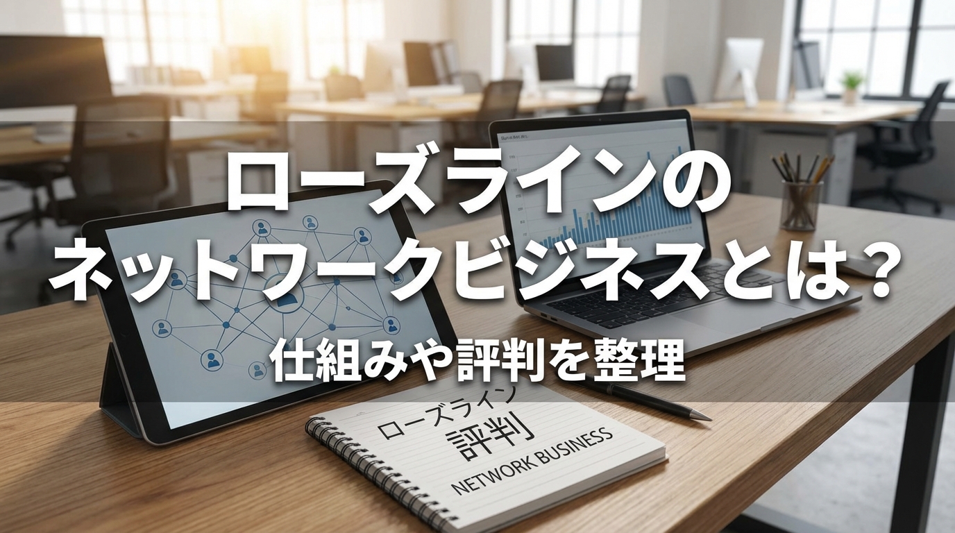 ローズラインのネットワークビジネスとは？仕組みや評判を整理