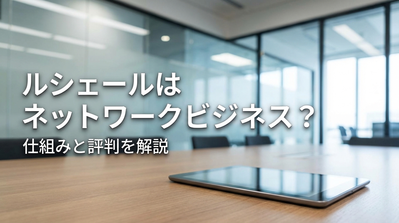 ルシェールはネットワークビジネス?仕組みと評判を解説