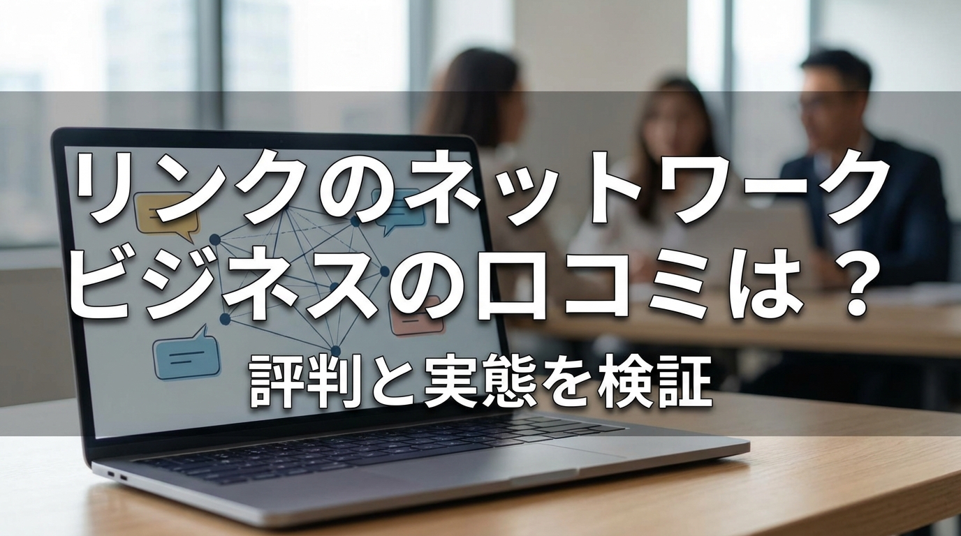 リンクのネットワークビジネスの口コミは?評判と実態を検証
