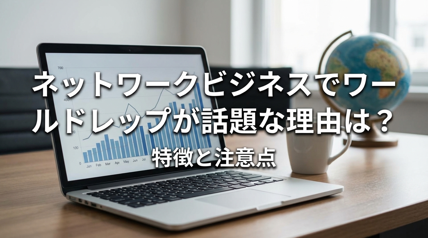 ネットワークビジネスでワールドレップが話題な理由は?特徴と注意点
