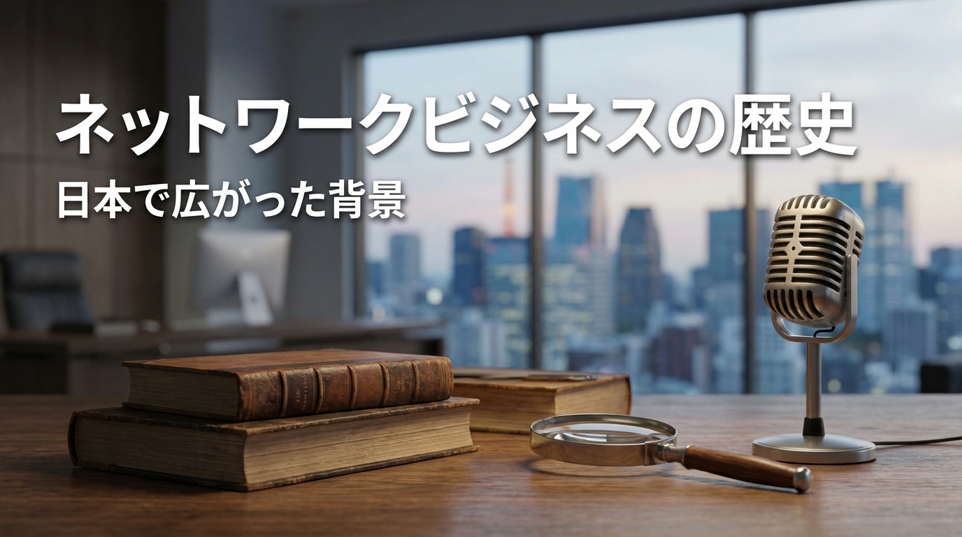 ネットワークビジネスの歴史をわかりやすく解説 日本で広がった背景とは