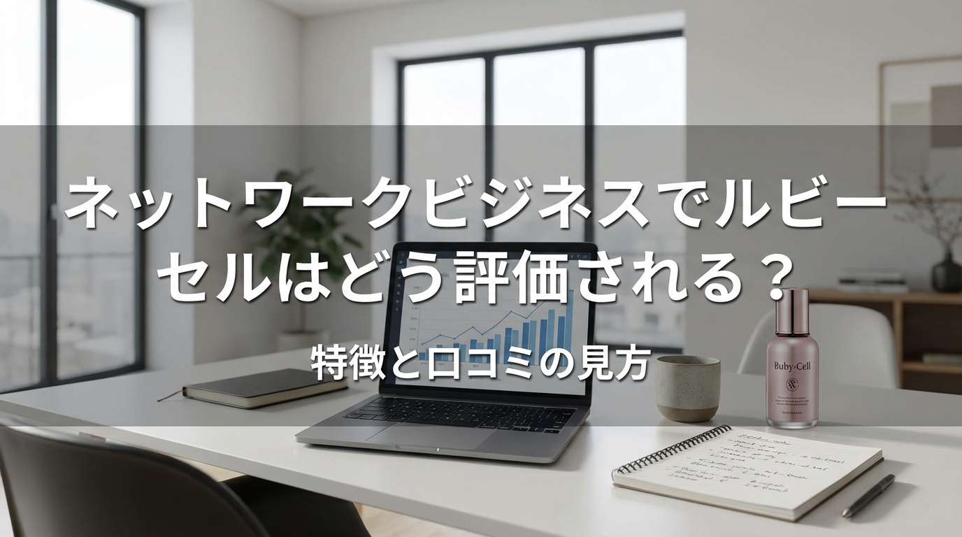 ネットワークビジネスでルビーセルはどう評価される？特徴と口コミの見方