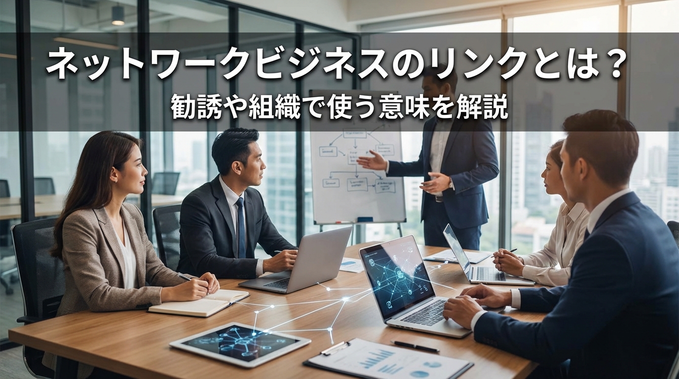 ネットワークビジネスのリンクとは？勧誘や組織で使う意味を解説