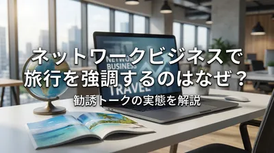 ネットワークビジネスで旅行を強調するのはなぜ？勧誘トークの実態を解説