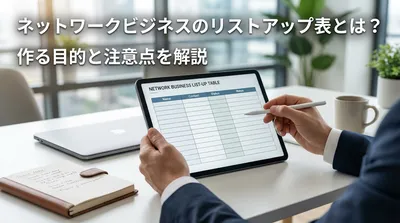 ネットワークビジネスのリストアップ表とは？作る目的と注意点を解説