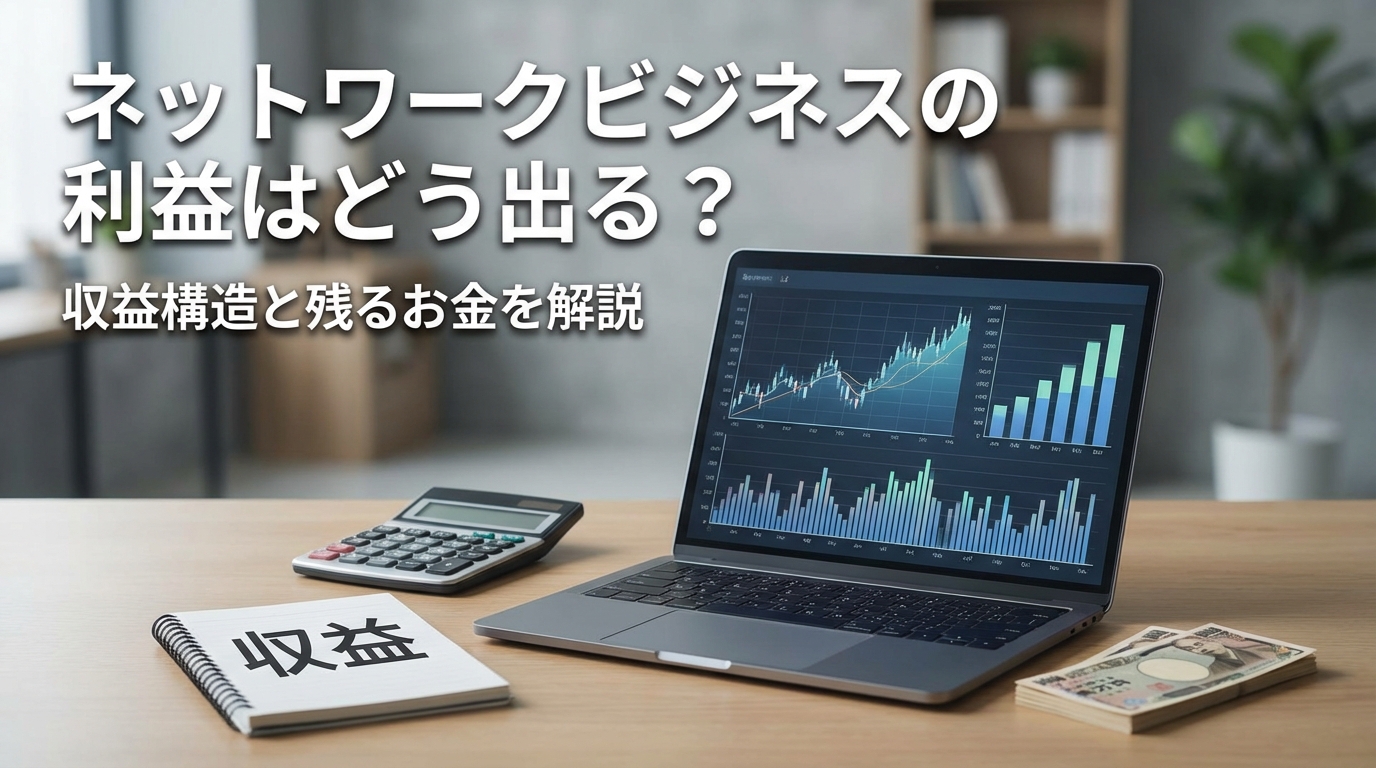 ネットワークビジネスの利益はどう出る？収益構造と残るお金を解説