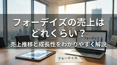 フォーデイズの売上はどれくらい？売上推移と成長性をわかりやすく解説