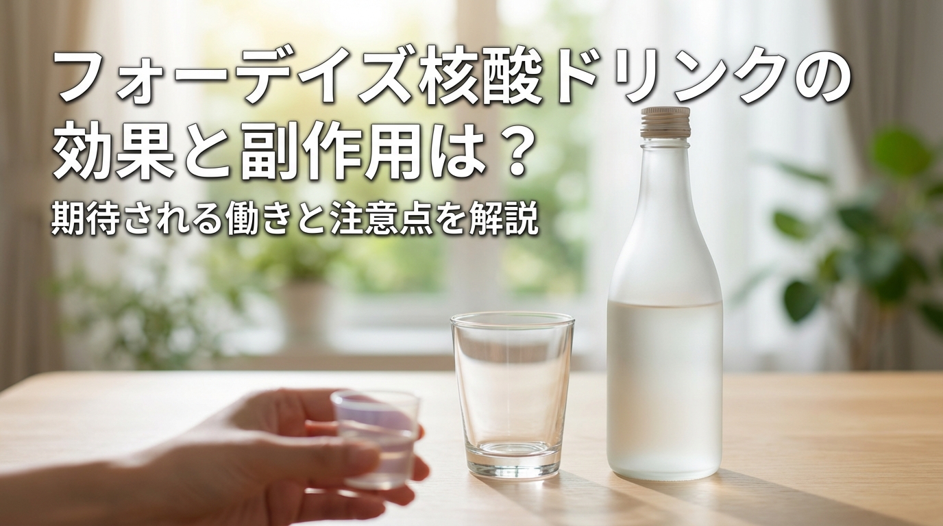 フォーデイズ核酸ドリンクの効果と副作用は？期待される働きと注意点を解説