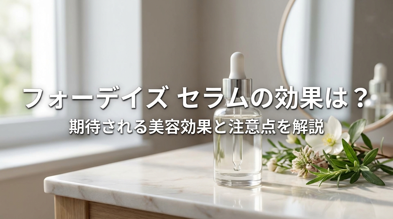 フォーデイズ セラムの効果は？期待される美容効果と注意点を解説