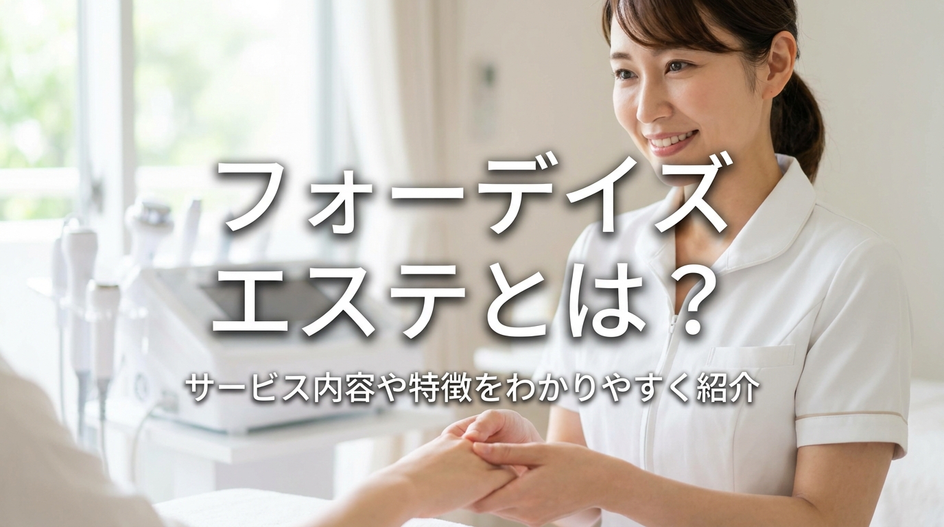 フォーデイズ エステとは？サービス内容や特徴をわかりやすく紹介