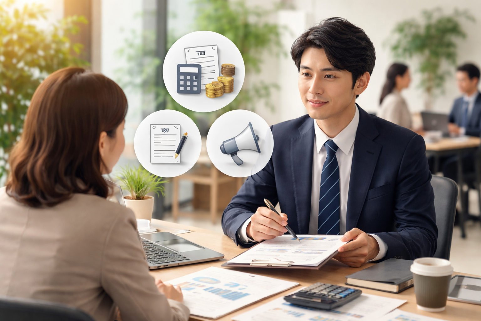 個人事業主として考えるべきポイントは「税務・経費・契約・勧誘」の4つです