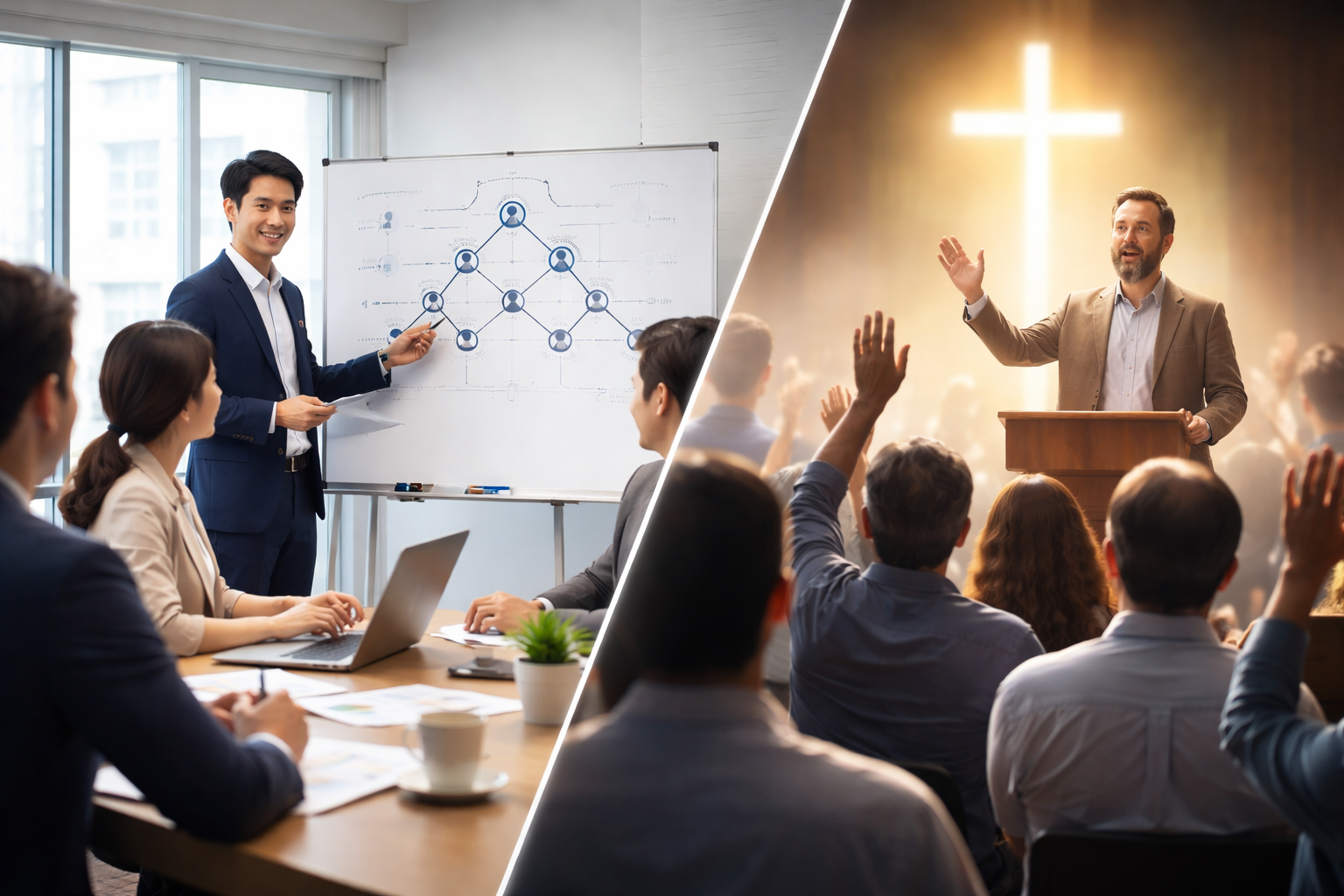 ネットワークビジネスと宗教は同じではないが、似て見える場面があります