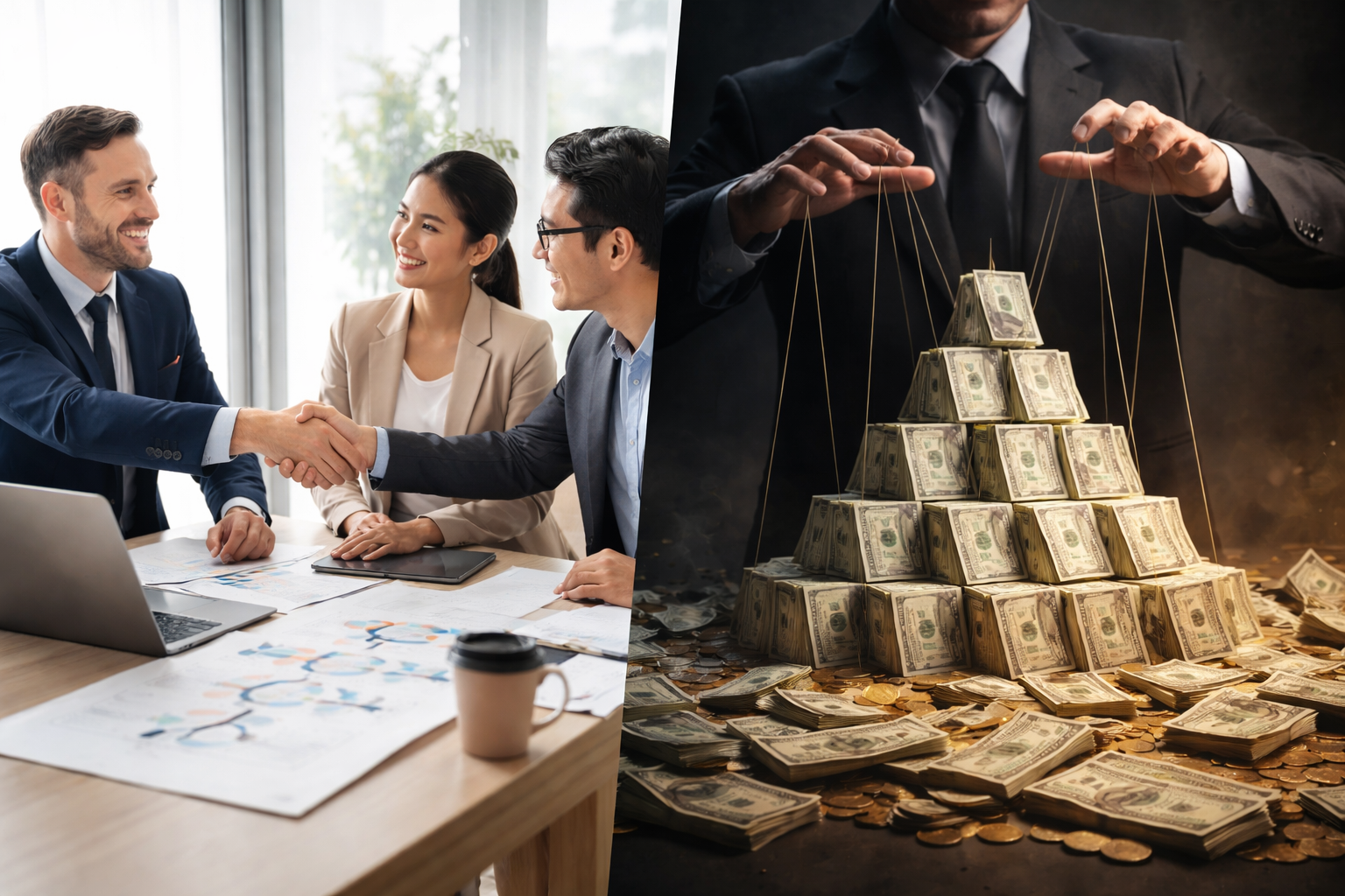 ネットワークビジネスは合法、ネズミ講は違法です