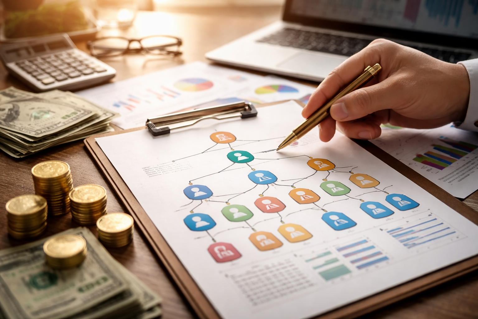 報酬プランは「販売報酬+組織報酬」の設計図です