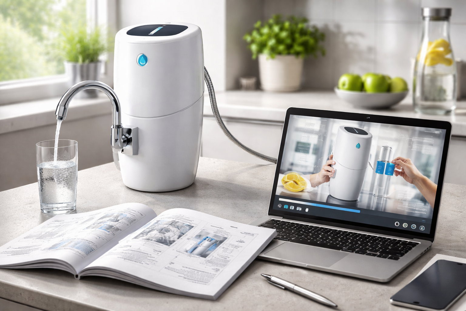 アムウェイ浄水器の説明書は「公式PDF+動画」で迷いを減らせます