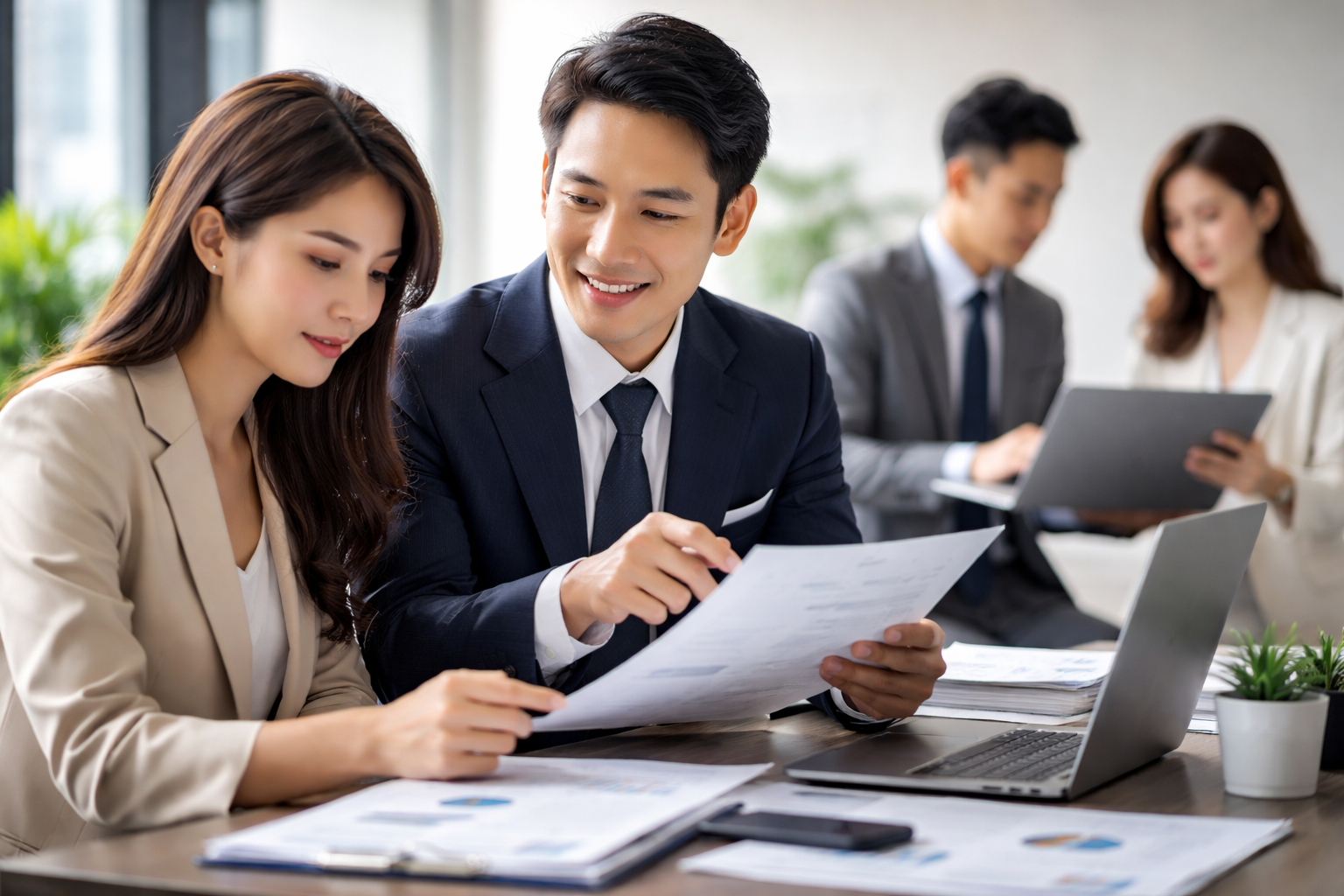 見分け方は「人物」「会社名」「書面」「タスク」の4点で整理できます