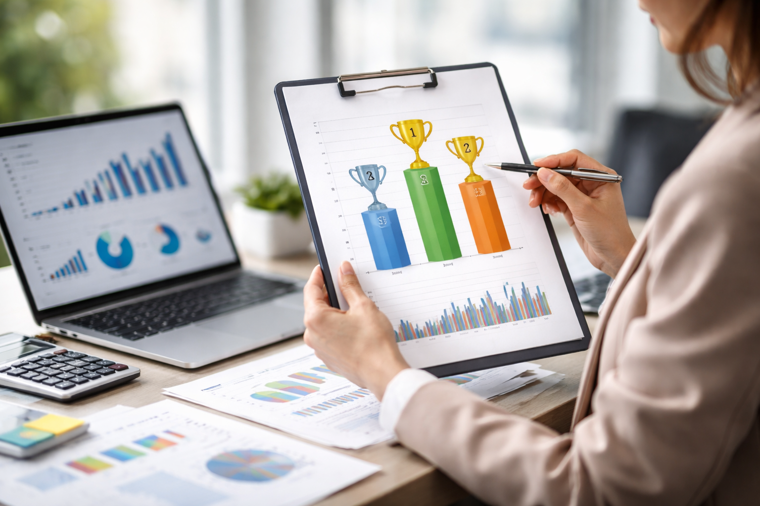 順位の見方を具体的にするためのチェック例