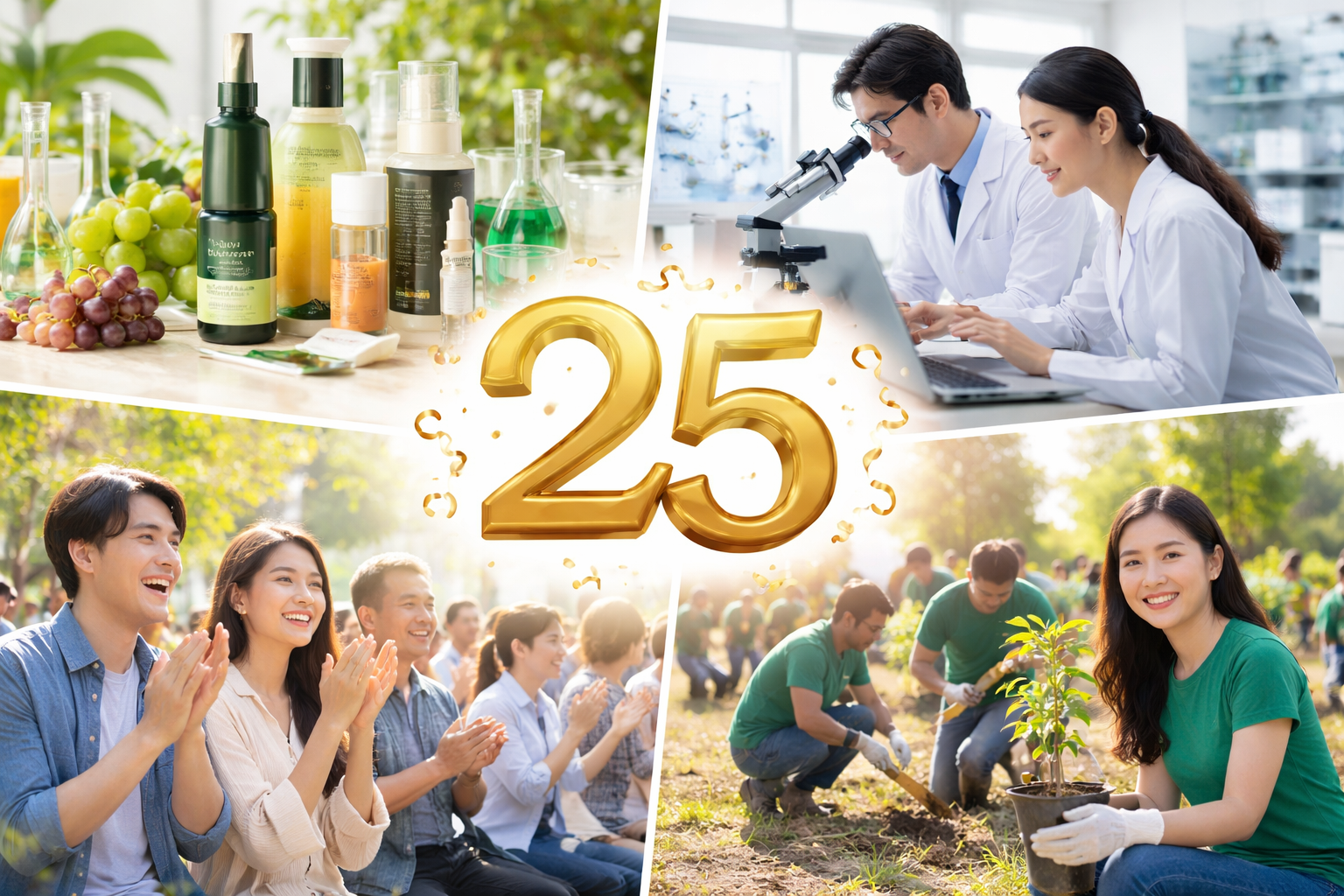 25周年で起きた変化は「製品進化」「研究の可視化」「コミュニティ強化」「社会貢献の次段階」です